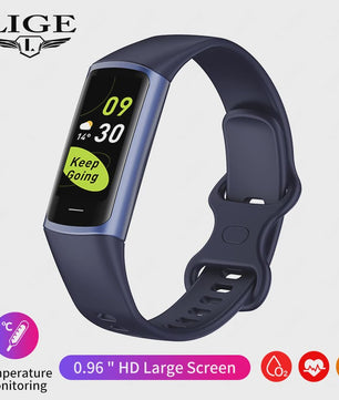 Smartwatch C68L: Fitness Tracker, Gezondheidsmonitor & Waterdichte Sport Armband voor Dames & Heren