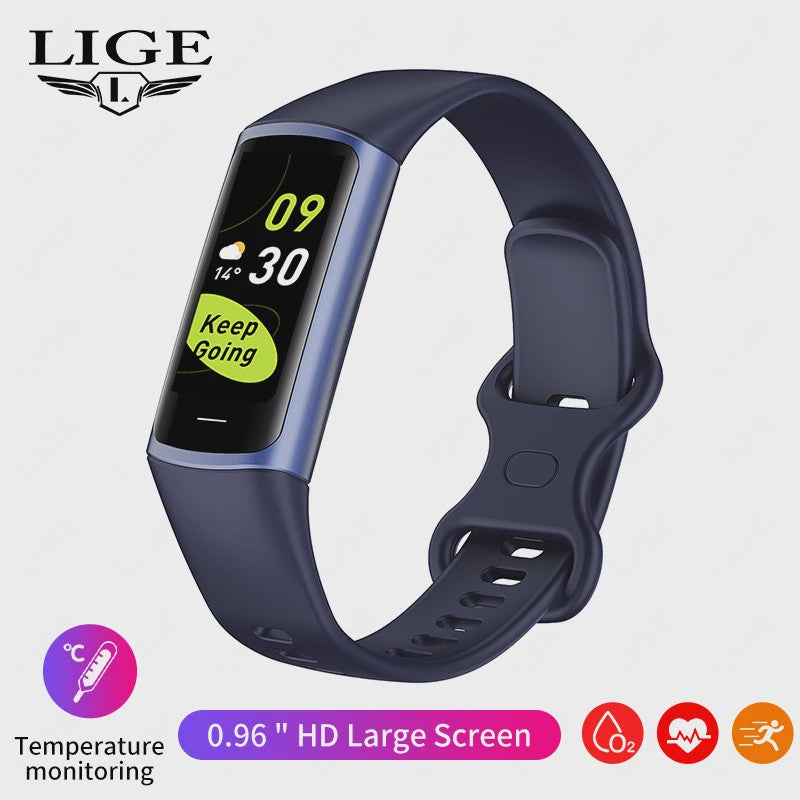 Smartwatch C68L: Fitness Tracker, Gezondheidsmonitor & Waterdichte Sport Armband voor Dames & Heren