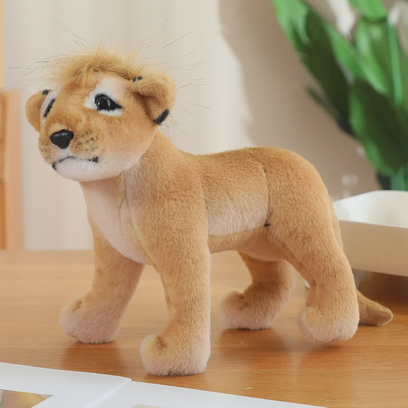 Realistische Pluche Dieren Knuffels - Tijger, Leeuw & Luipaard - Zacht Speelgoed & Decoratie