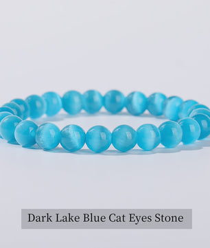 Natuurstenen Armband Dames - Elastisch, Blauw, Yoga & Healing Sieraden