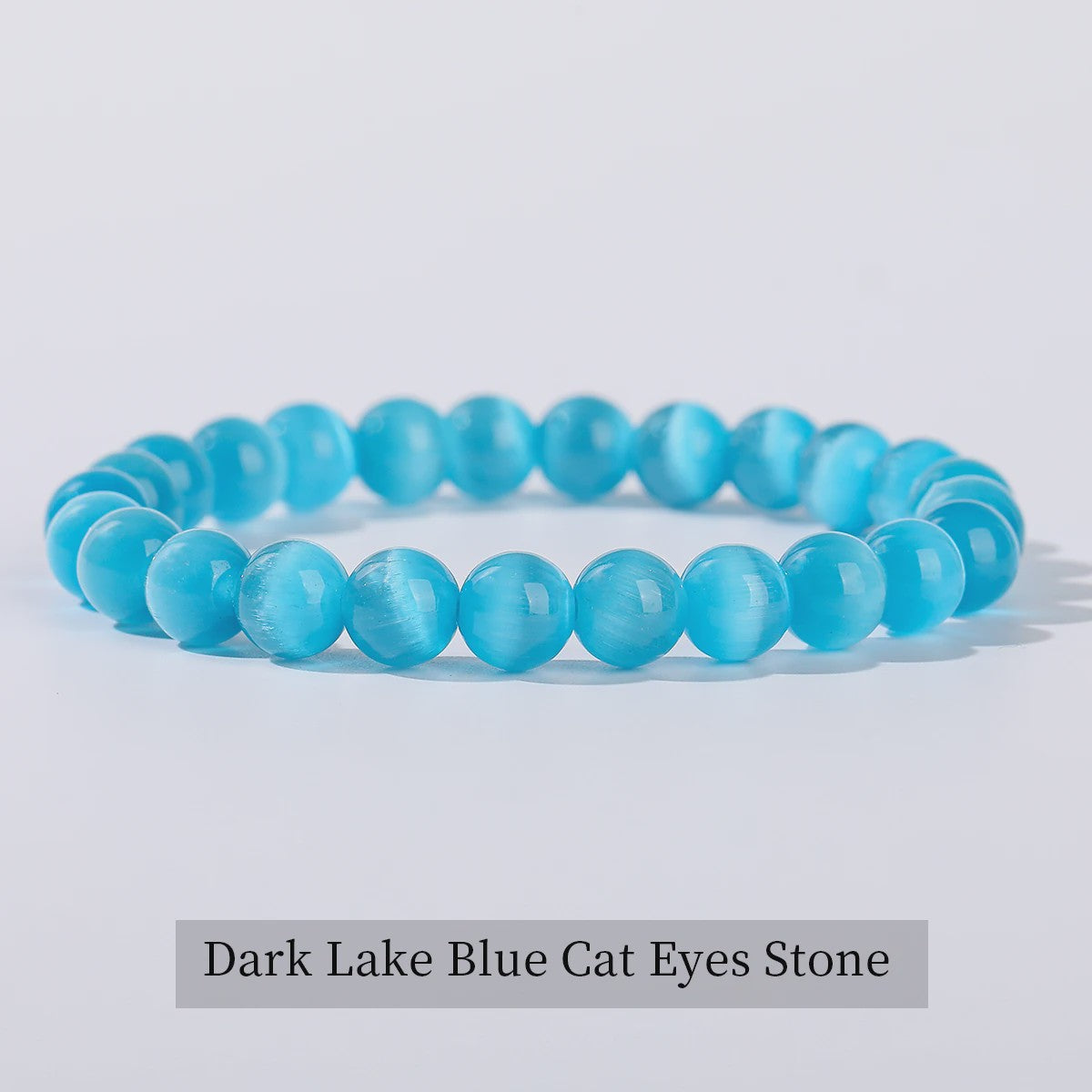 Natuurstenen Armband Dames - Elastisch, Blauw, Yoga & Healing Sieraden