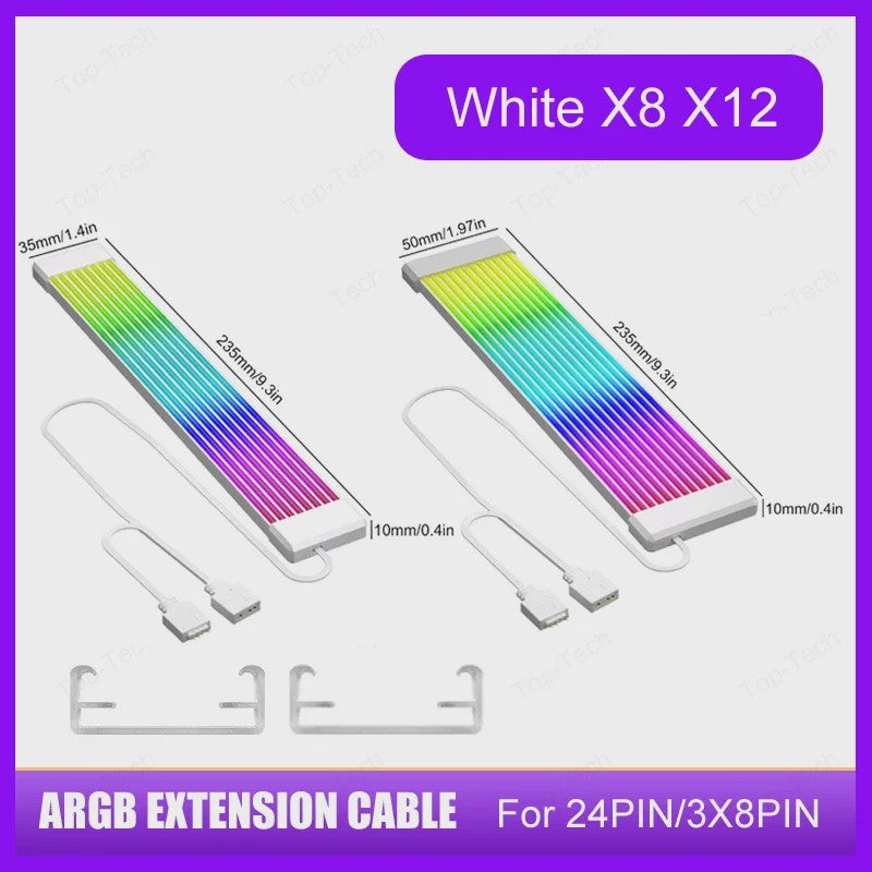 ARGB PC Kabel Verlenging - 5V 3-Pin Synchronisatie voor Moederbord & Videokaart