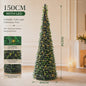 Opvouwbare Kunstkerstboom met LED-verlichting - 150cm of 180cm - Ruimtebesparend & Sfeervol