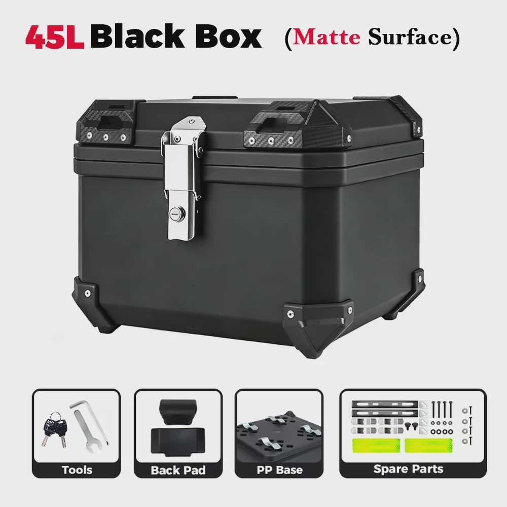 Universele Motor Topkoffer - 45L/57L/65L - Waterdicht & Veilig - Helm Opbergbox