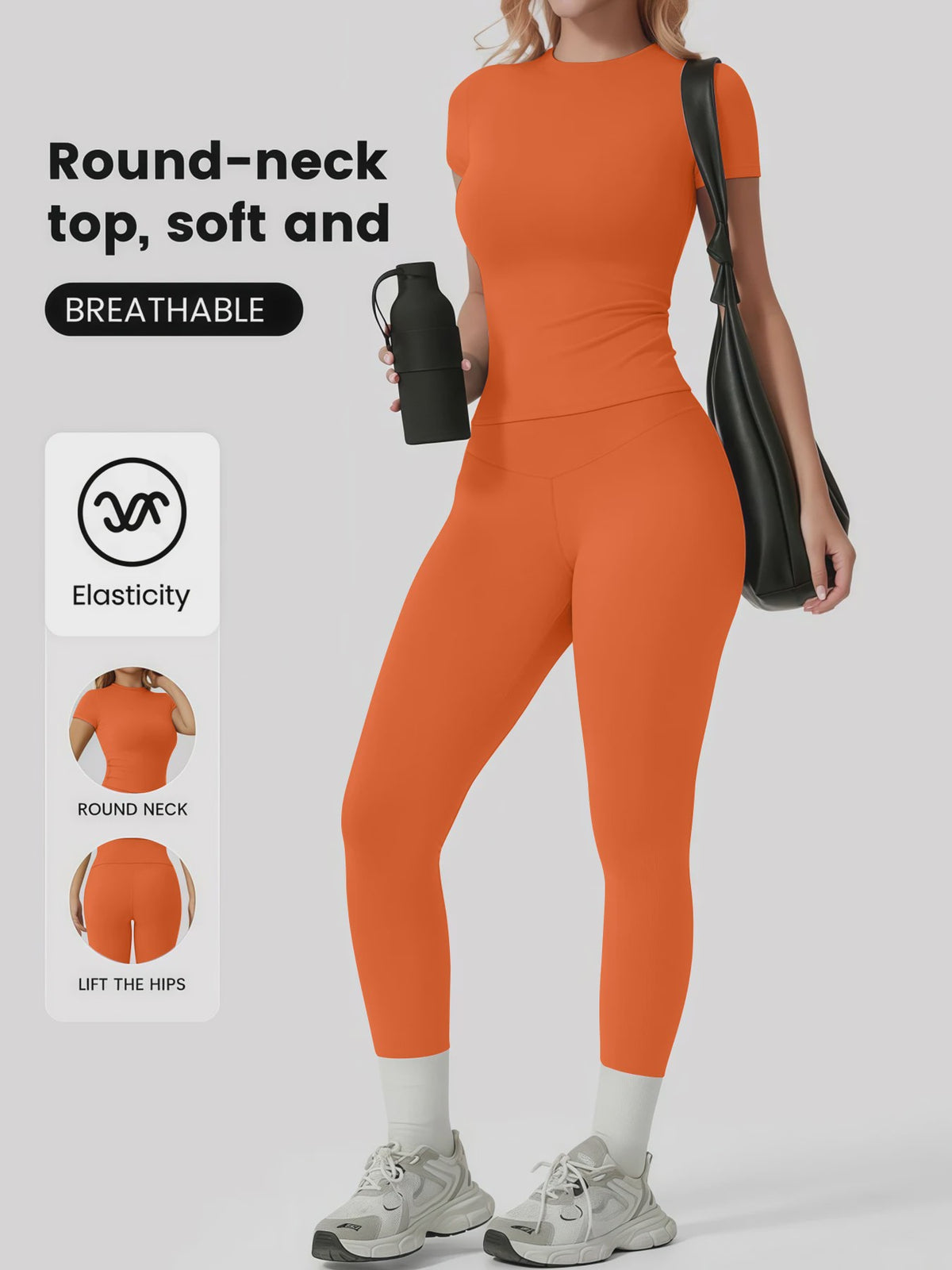 Dames Yogaset: Body-fitting Sneldrogende Sportkleding voor Fitness en Yoga