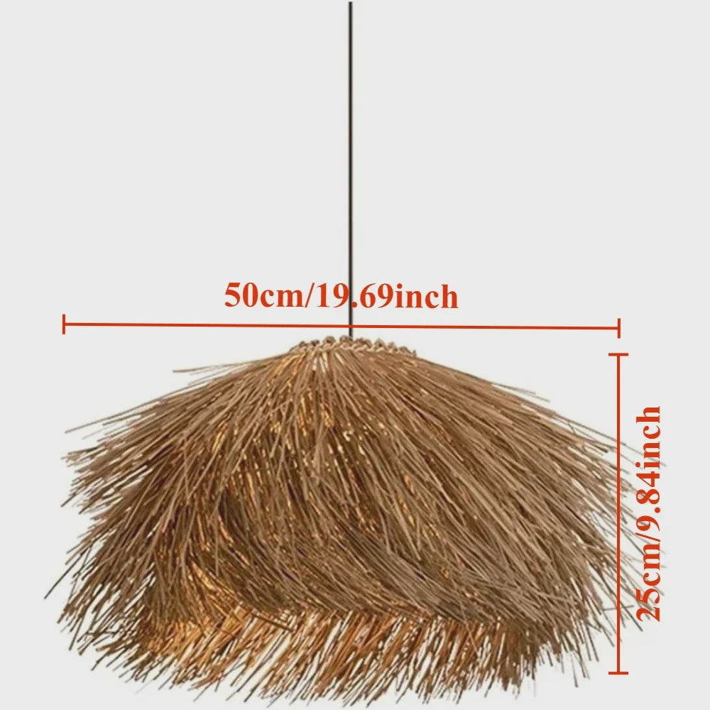 Sfeervolle Rotan Hanglamp 50cm - Natuurlijke Woonkamer & Slaapkamer Verlichting