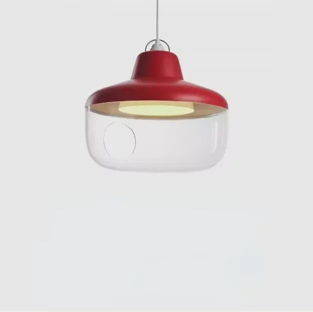 Moderne Glazen LED Hanglamp met Decoratieve Elementen - Sfeervolle Verlichting voor Woonkamer & Kinderkamer
