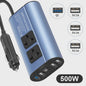 Krachtige 400W/500W/1500W Auto Omvormer: DC 12V naar AC 220V met 3x USB 2.0 en 1x USB QC3.0