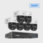 H.VIEW 8-Kanaals 4K/8MP Beveiligingscamera Systeem met PTZ & Humanoid Detectie - Complete Kit