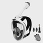 Full Face Snorkel Masker met 180Â° Panoramisch Zicht, Anti-lek & Anti-condens - Veilig Ademhalen & Camera Mount