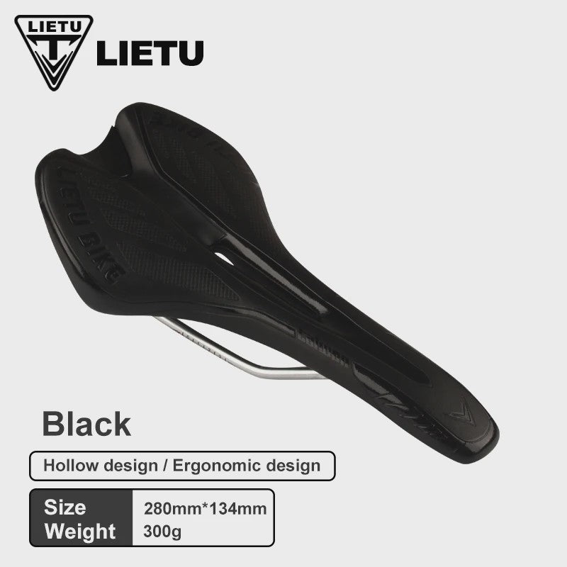 LIETU Fietzadel - Comfortabel MTB & Racefiets Zadel met Siliconen Gel Kussen en Antislip Grip