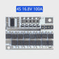 100A BMS Beschermingsbord voor 3S/4S/5S Li-ion Batterijen (12.6V-21V)