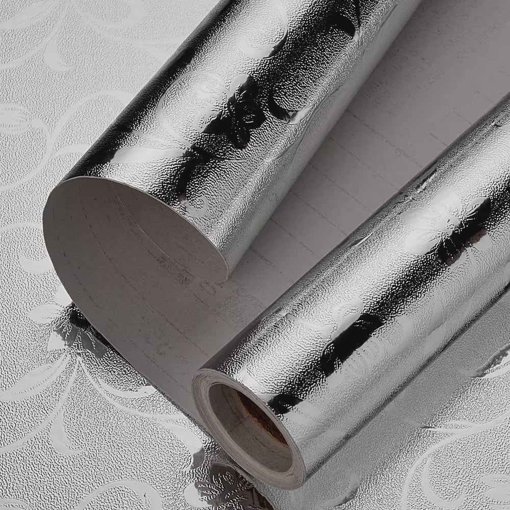 Keuken Sticker - Hittebestendig, Waterdicht & Oliebestendig - Aluminium Folie Look
