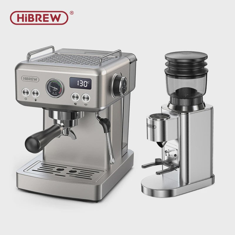 HiBREW H10A Semi-Automatische Espressomachine - 20 Bar, Instelbare Temperatuur & 58mm Portafilter
