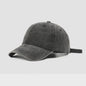 Vintage Washed Denim Baseball Cap - Unisex Snapback voor Heren & Dames