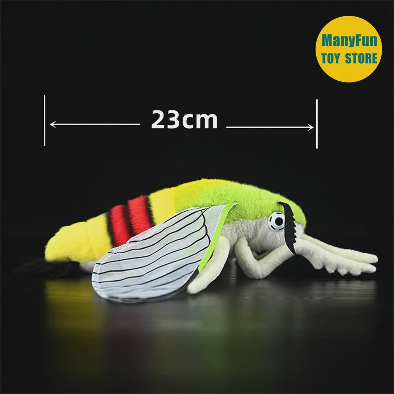 Realistische Luna Mot Pluche - Actias Luna Insect Knuffel voor Verzamelaars