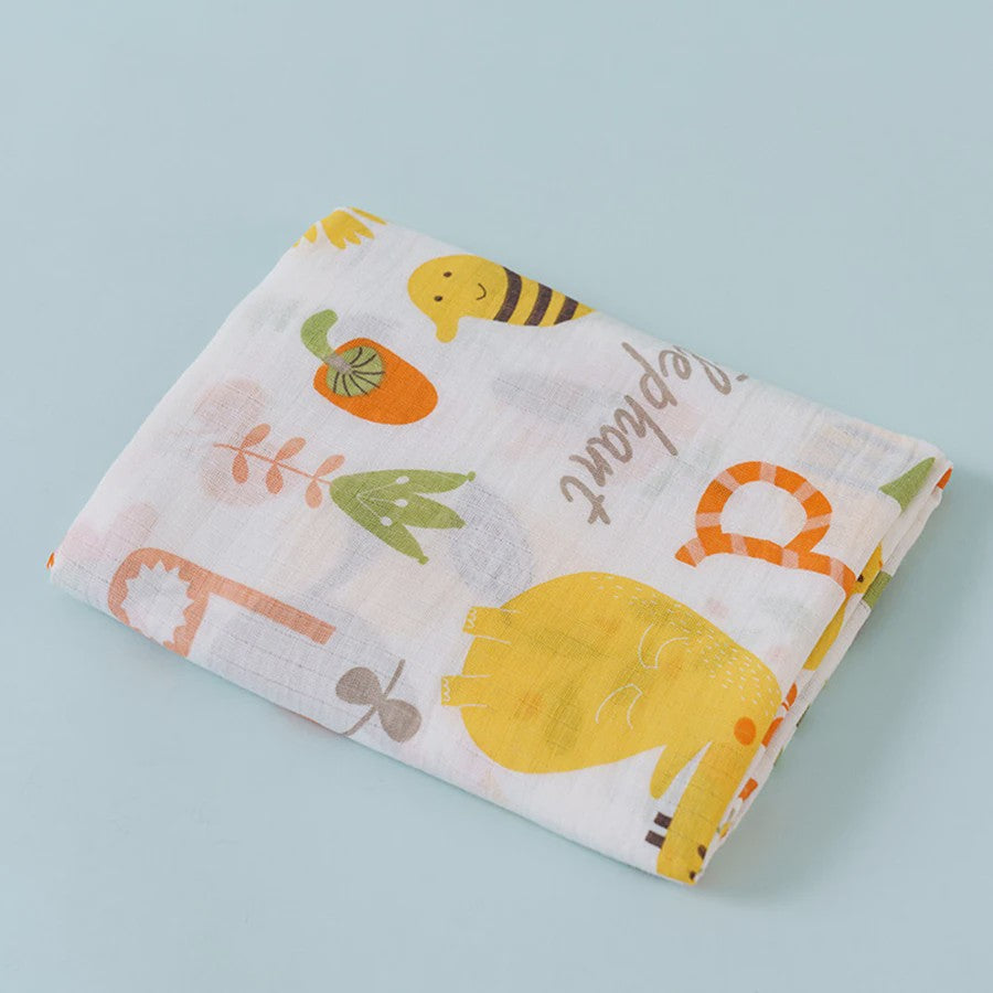 Zachte Katoenen Baby Swaddle Deken - 2 Laags Muslin, Sneldrogend & Ademend