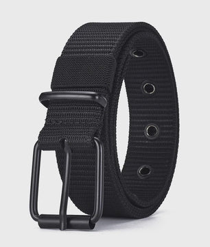 Stijlvolle Heren & Dames Canvas Riem met Pin Gesp - Duurzaam en Trendy voor Outdoor & Jeans