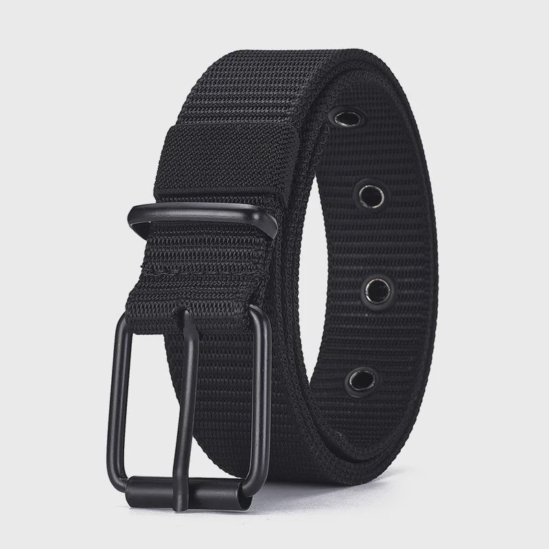Stijlvolle Heren & Dames Canvas Riem met Pin Gesp - Duurzaam en Trendy voor Outdoor & Jeans