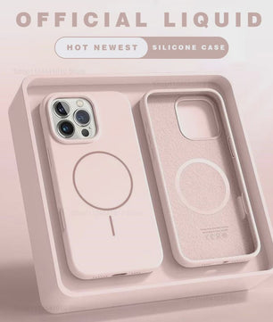 Magnetisch Siliconen Hoesje voor iPhone 11 t/m 17 Pro Max | Magsafe | Schokbestendig | Draadloos Laden