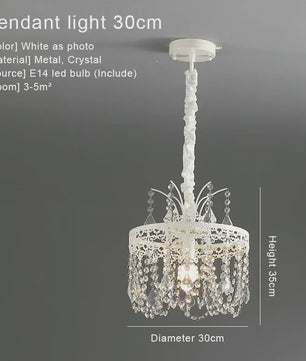 Moderne Kristallen Kroonluchter met 6 Lichtpunten - Stijlvolle Woonkamer & Slaapkamer Verlichting