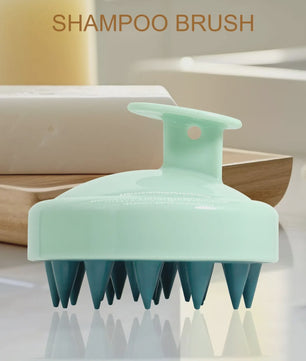 Siliconen Hoofdmassage Borstel - Zachte Scalp Massager voor Shampoo & Ontspanning