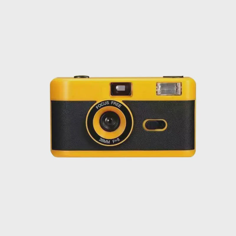 Retro 35mm Filmcamera met Ingebouwde Flits - Herbruikbaar en Stijlvol