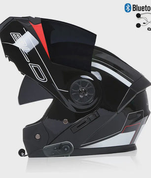Modulaire Motorhelm Unisex met Dubbel Vizier & Bluetooth - DOT Gecertificeerd