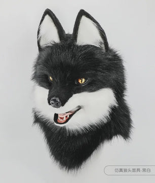 Realistisch Wolf Masker met Nepbont - Luxe Cosplay & Feest Accessoire