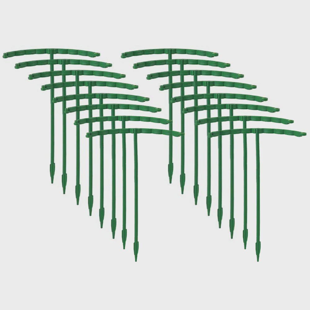 Plantensteun Stokken Set - Groen Plastic - Voor Bloemen & Planten