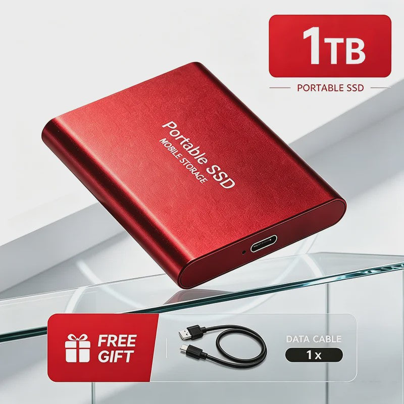 Snelle Externe SSD 1TB/2TB USB 3.1 - Compacte Mobiele Opslag voor PC & Mac