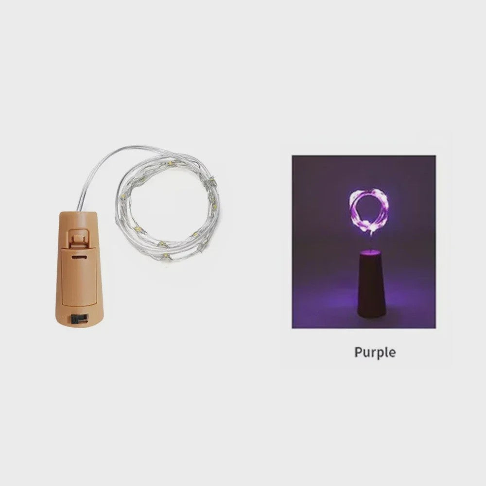 Fleskurk LED Snoerlichtjes - Sfeerverlichting voor Fles, Kerst, Feest & Decoratie
