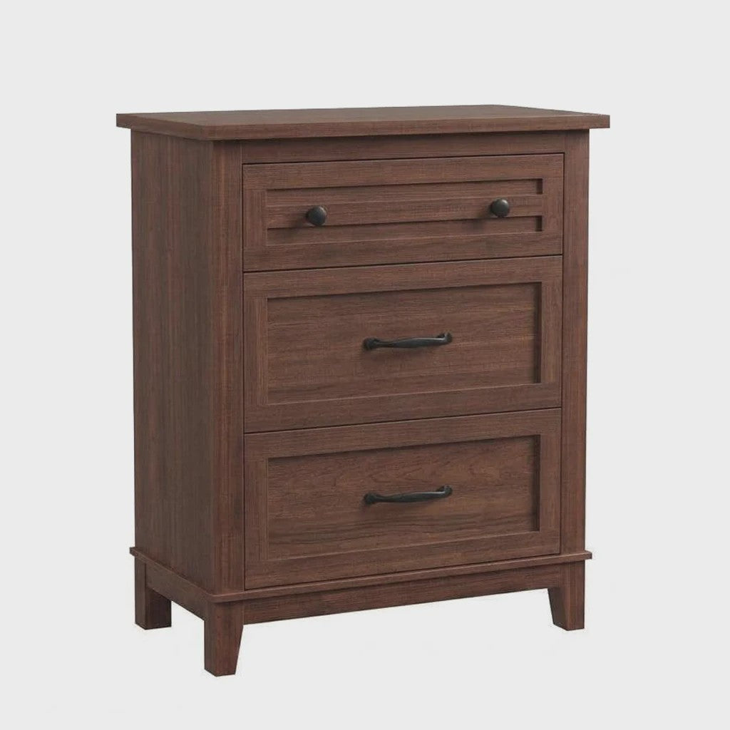 Moderne Ladekast van MDF - 74x40x75cm - Slaapkamer Commode met Textuur Fronten en Anti-Tip Kit