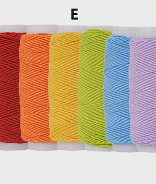 Elastisch Naaigaren 0.6mm - 6 Kleuren Set (20M) voor DIY, Kleding & Hobby