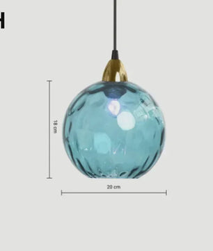 Kleurrijke Moderne Glazen Hanglamp - Stijlvolle Plafondlamp voor Woonkamer & Eetkamer