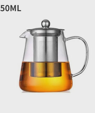 Glazen Theepot met RVS Infuser - Hittebestendig & Stijlvol