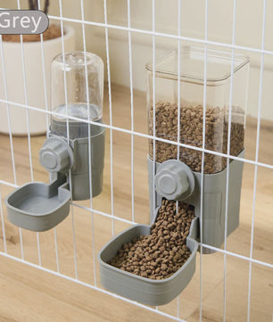 Automatische Dierenvoeder en Waterdispenser voor Kooi - Ideaal voor Hond, Kat, Konijn