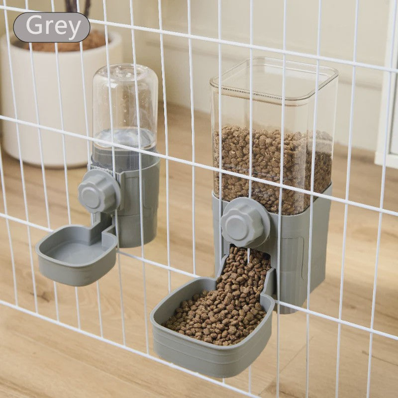 Automatische Dierenvoeder en Waterdispenser voor Kooi - Ideaal voor Hond, Kat, Konijn