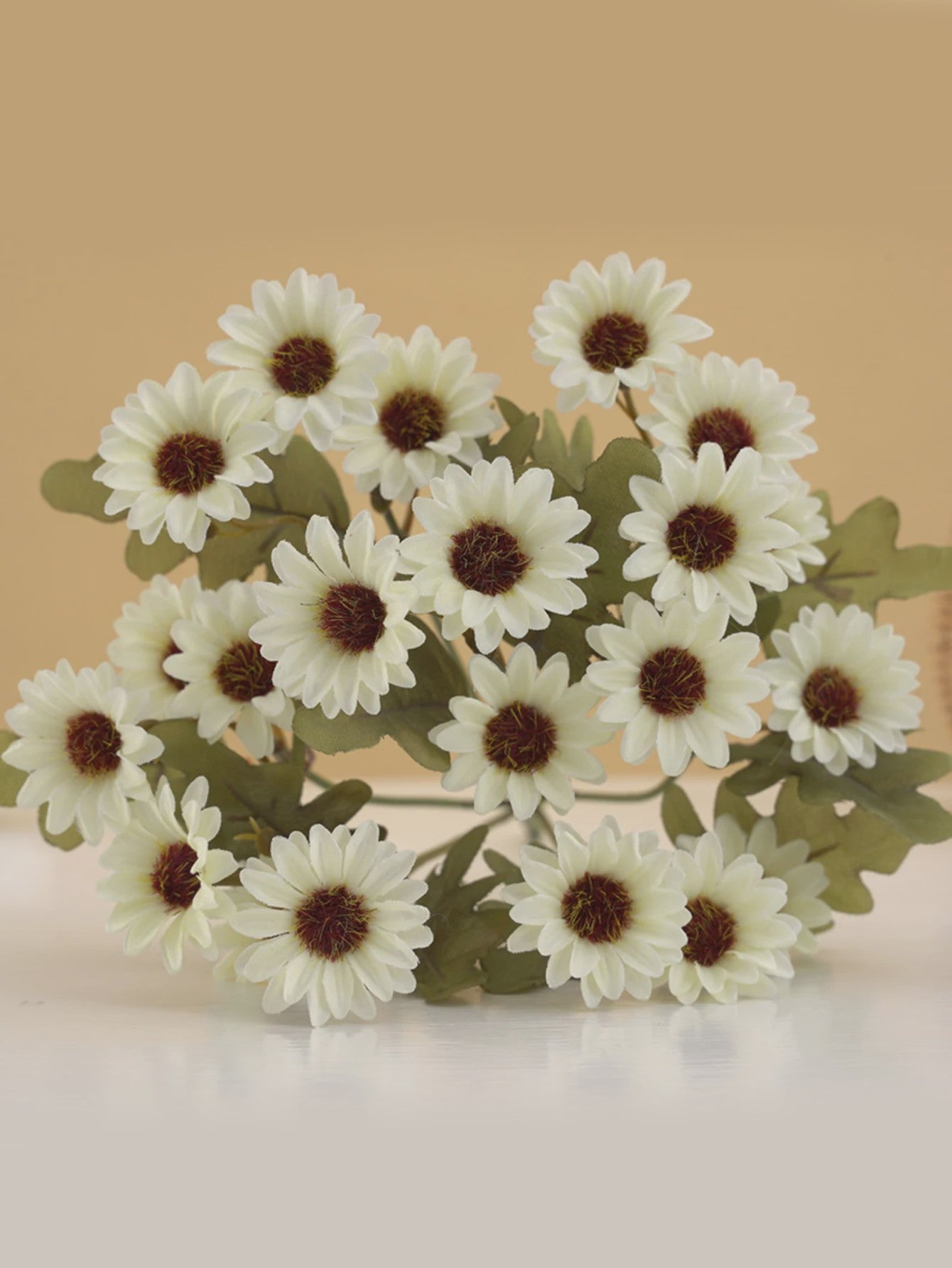 Kunstboeket 21 Herfstzijde Madeliefjes - Decoratie voor Huis, Bruiloft & Feest