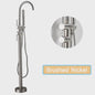 Vrijstaande Badkraan met Douchefunctie - Zwart, Chroom, Goud - Zwenkbare Uitloop & Warm/Koud Water Mixer