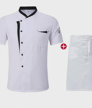Klassiek Chef Jack met Korte Mouwen - Horeca Uniform voor Heren en Dames