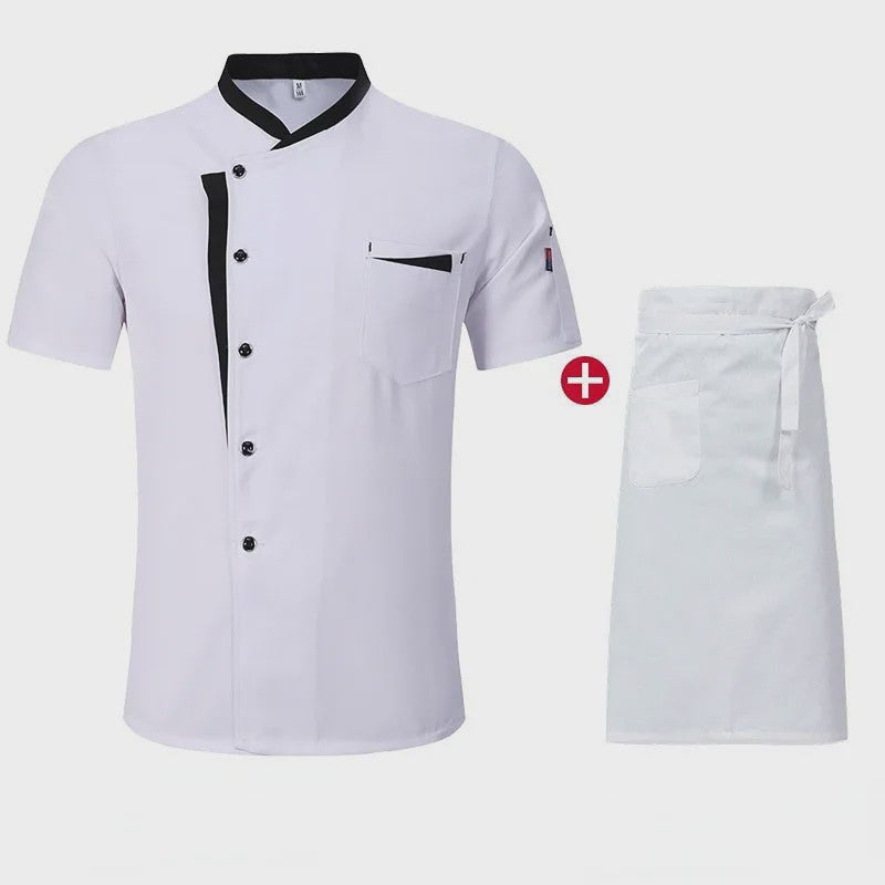 Klassiek Chef Jack met Korte Mouwen - Horeca Uniform voor Heren en Dames
