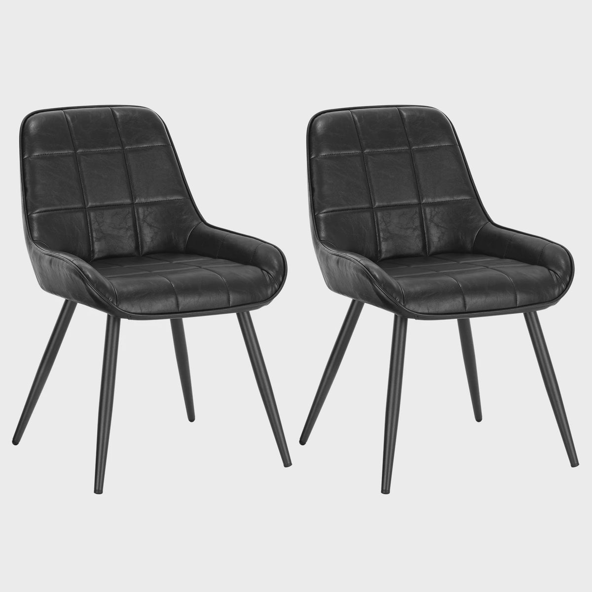 Set van 2 Ergonomische Velvet Eetkamerstoelen - Scandinavisch Design