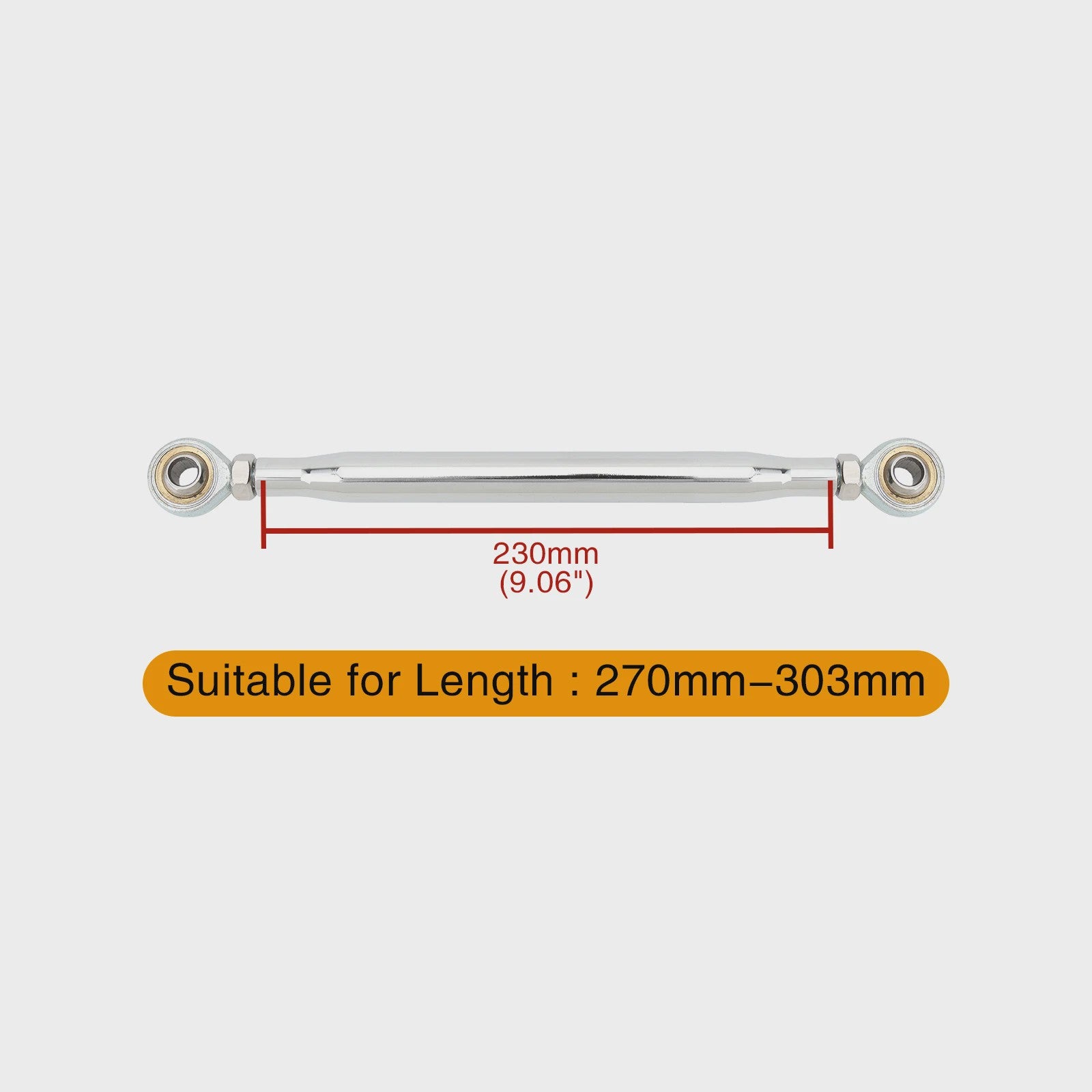Universele Motor Schakelstang Linkage - 50mm tot 370mm - Verstelbaar
