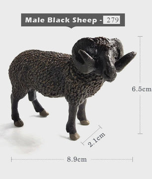 Realistisch Sierfiguur Schaap of Geit - Boerderijdier Model voor Miniatuur Tuin & Huisdecoratie
