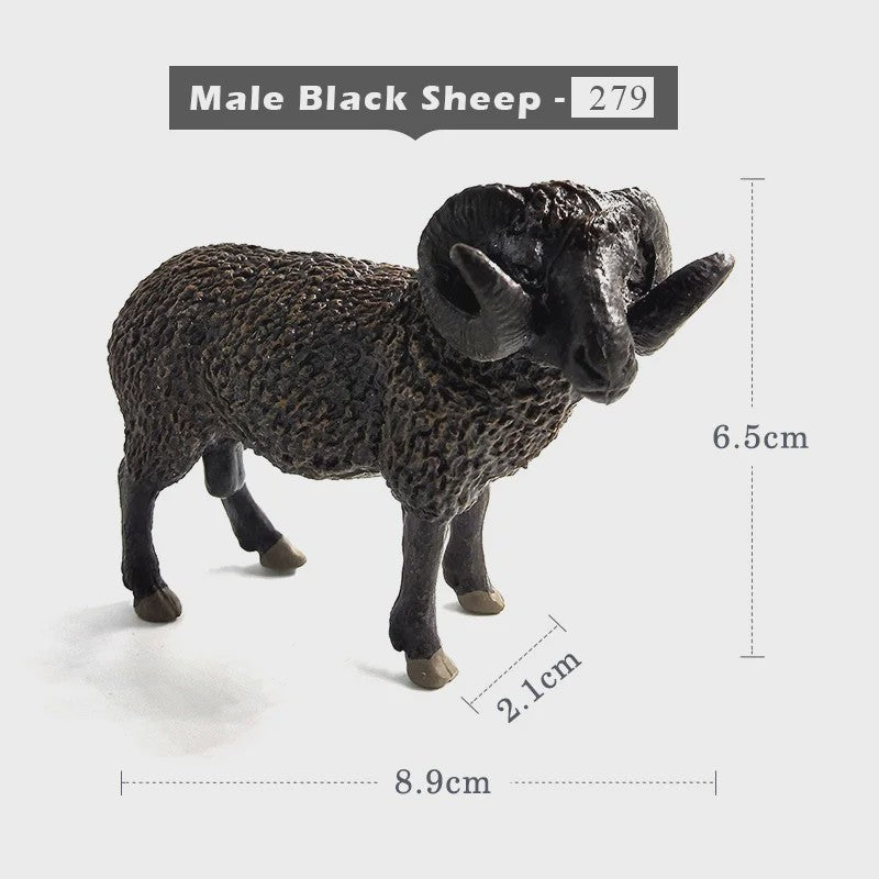 Realistisch Sierfiguur Schaap of Geit - Boerderijdier Model voor Miniatuur Tuin & Huisdecoratie