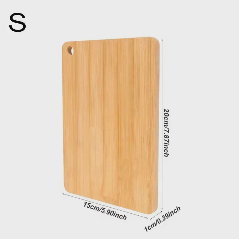 Set van 3 Bamboe Houten Snijplanken met Handvat en Sapgoot - Dubbelzijdig