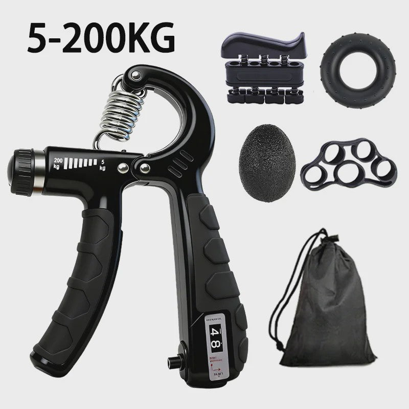 Verstelbare Hand Grip Kracht Trainer Set (100/200kg) met Teller - Hand, Pols & Onderarm Oefening