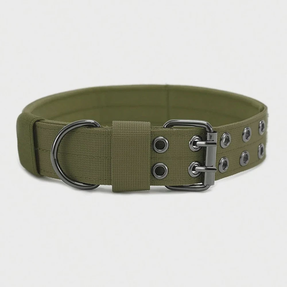 Tactische Hondenhalsband - Duurzaam Nylon Militaire Stijl voor Middelgrote tot Grote Honden