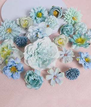 Mix van Zijden Kunstbloemen: Rozen & Meer voor Bruiloft, Huisdecoratie & DIY Knutselen